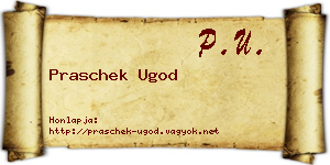 Praschek Ugod névjegykártya